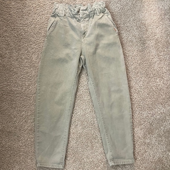 Zara High-Waisted barrel style crop jeans casual boho minimalist coastal - Picture 2 of 7